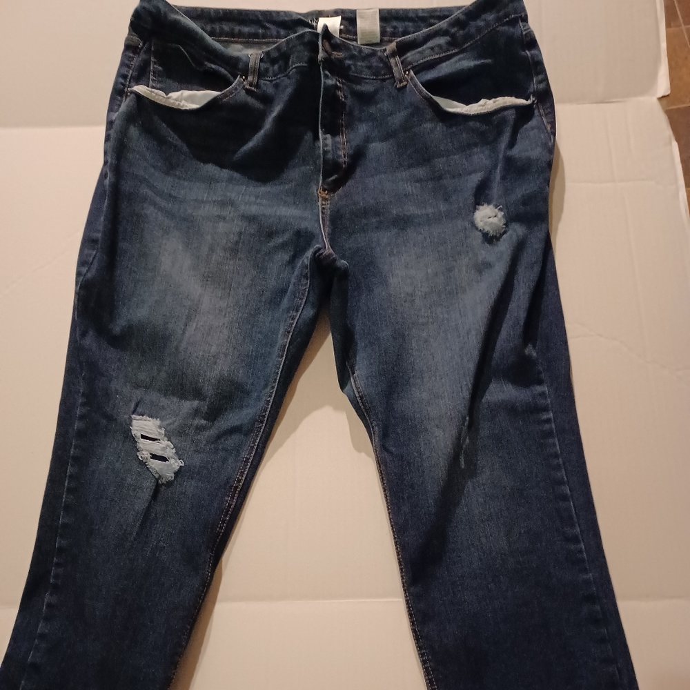 Time & Tru 24W Dark denim Skinny Jeans